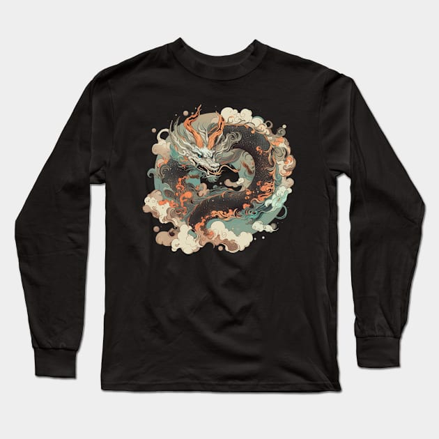 Asian Guardian Dragon Long Sleeve T-Shirt by DarkSideRunners